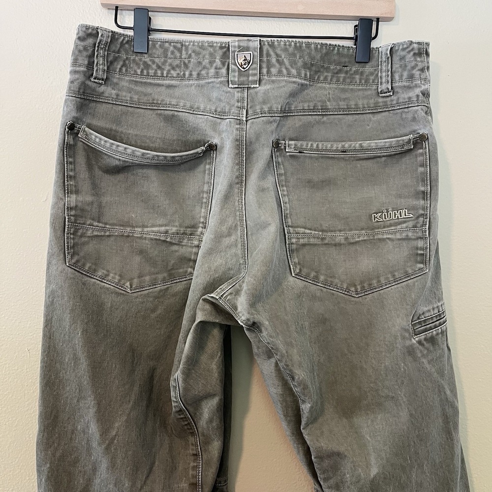 Kuhl Mens Jeans Ryder Pants 34x34 Articulated Knee Gorpcore Grey Utility Gorp - Picture 6 of 7